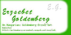 erzsebet goldemberg business card
